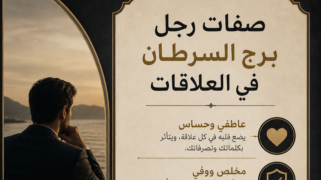 صفات رجل برج السرطان في العلاقات: دليل كشف أسرار القلب الأكثر حناناً وغموضاً