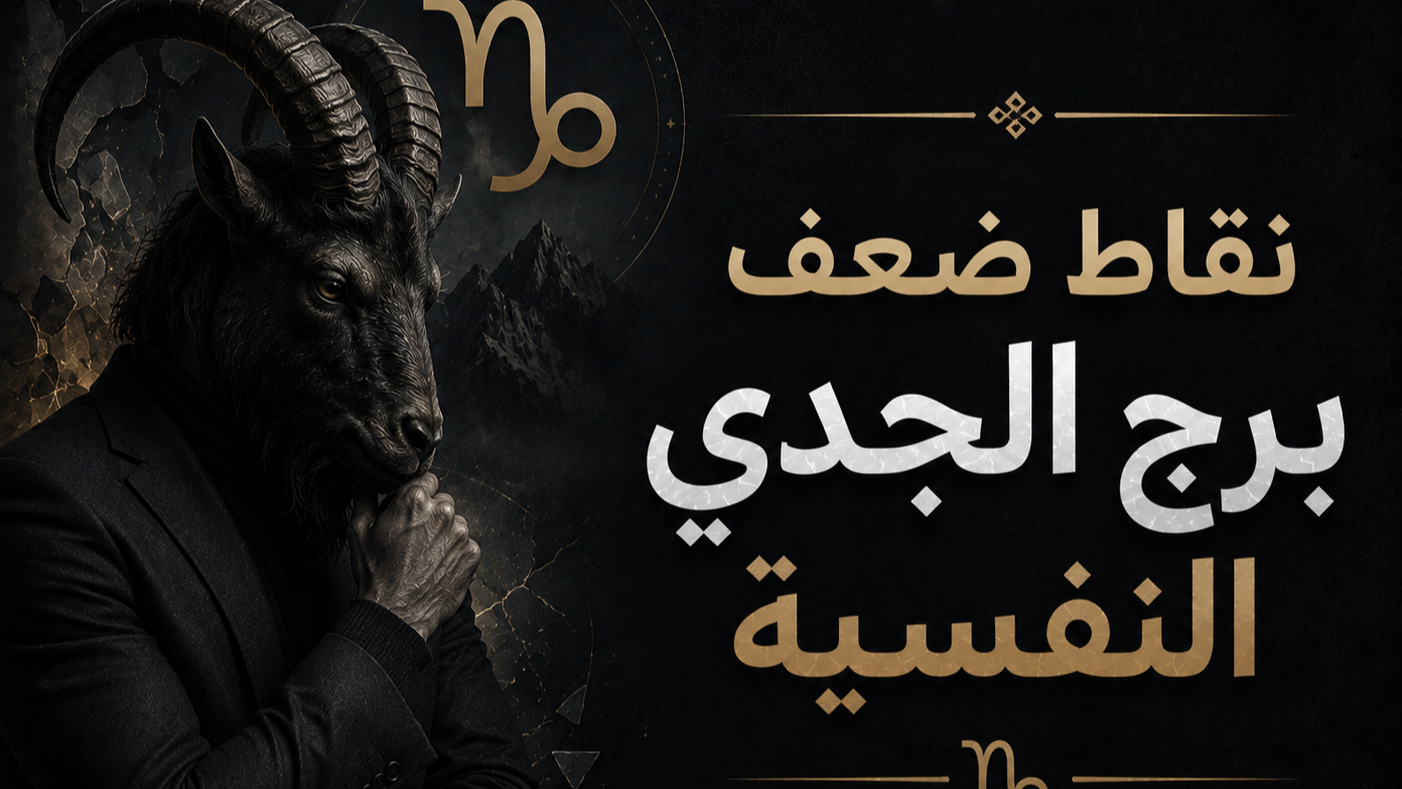نقاط ضعف برج الجدي النفسية: ما الذي يكسر صمود 