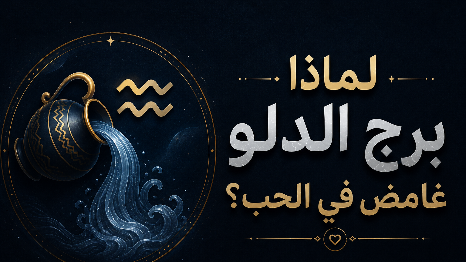 لماذا يبدو برج الدلو غامضاً في الحب؟ فك شفرة 
