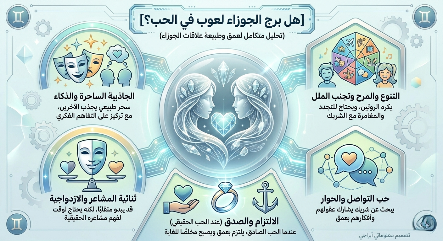 هل برج الجوزاء لعوب في الحب؟ حقائق صادمة تبرئ التوأم الهوائي وتكشف سر هروبه من العلاقات