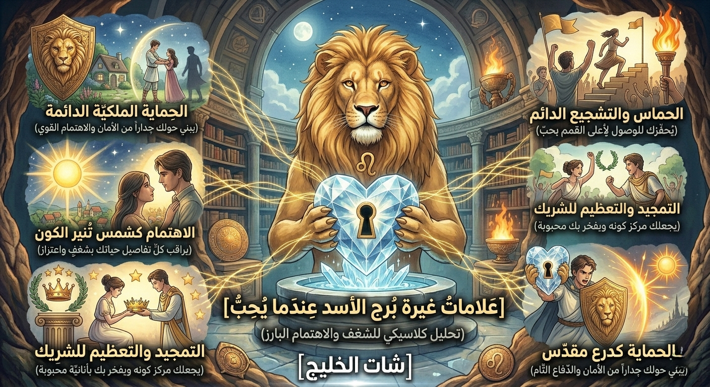 علامات غيرة برج الأسد عندما يحب: كيف يكشف ملك الغابة مشاعره بملامح حادة؟