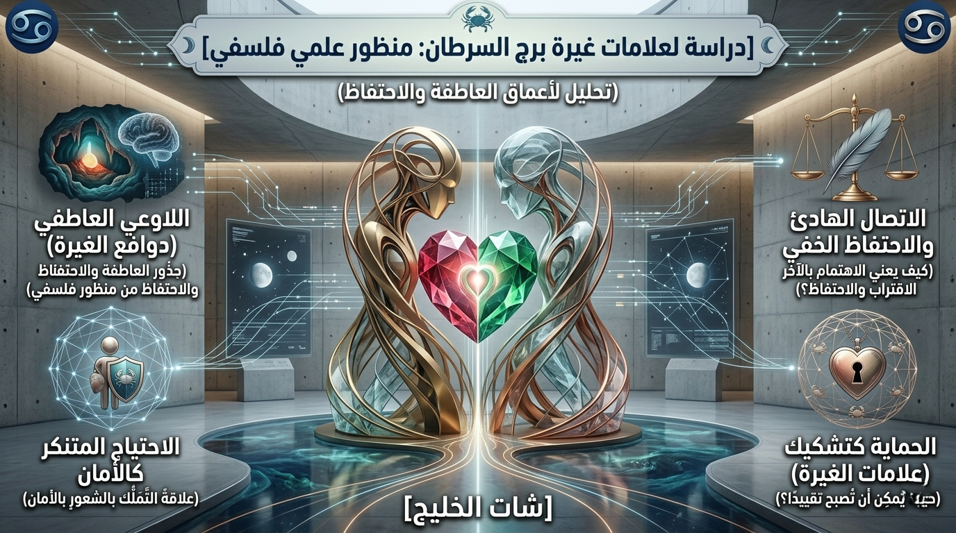 علامات غيرة برج السرطان عندما يتعلق بك: الشفرات النفسية والجسدية التي تفضح خوف ابن البحر من خسارتك