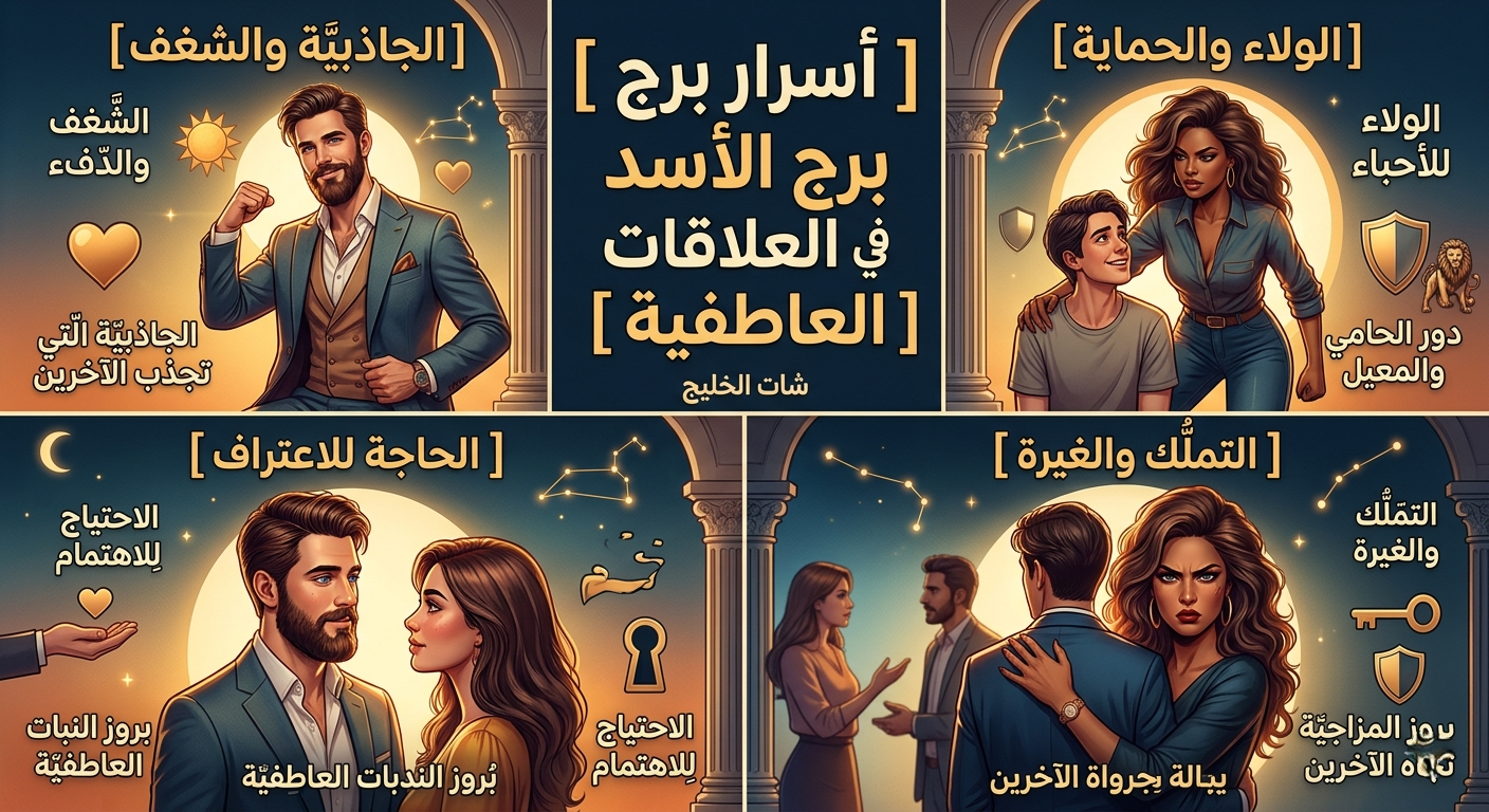 أسرار برج الأسد في العلاقات العاطفية: كيف تخطف قلب ملك الأبراج وتجعله متيماً بك؟