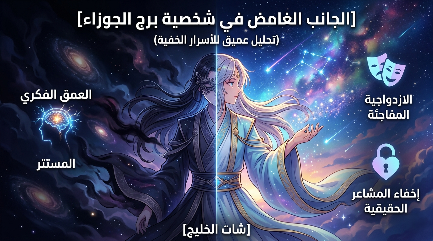 الجانب الغامض في شخصية برج الجوزاء: الوجه الخفي للتوأم الذي يخشى الجميع كشفه