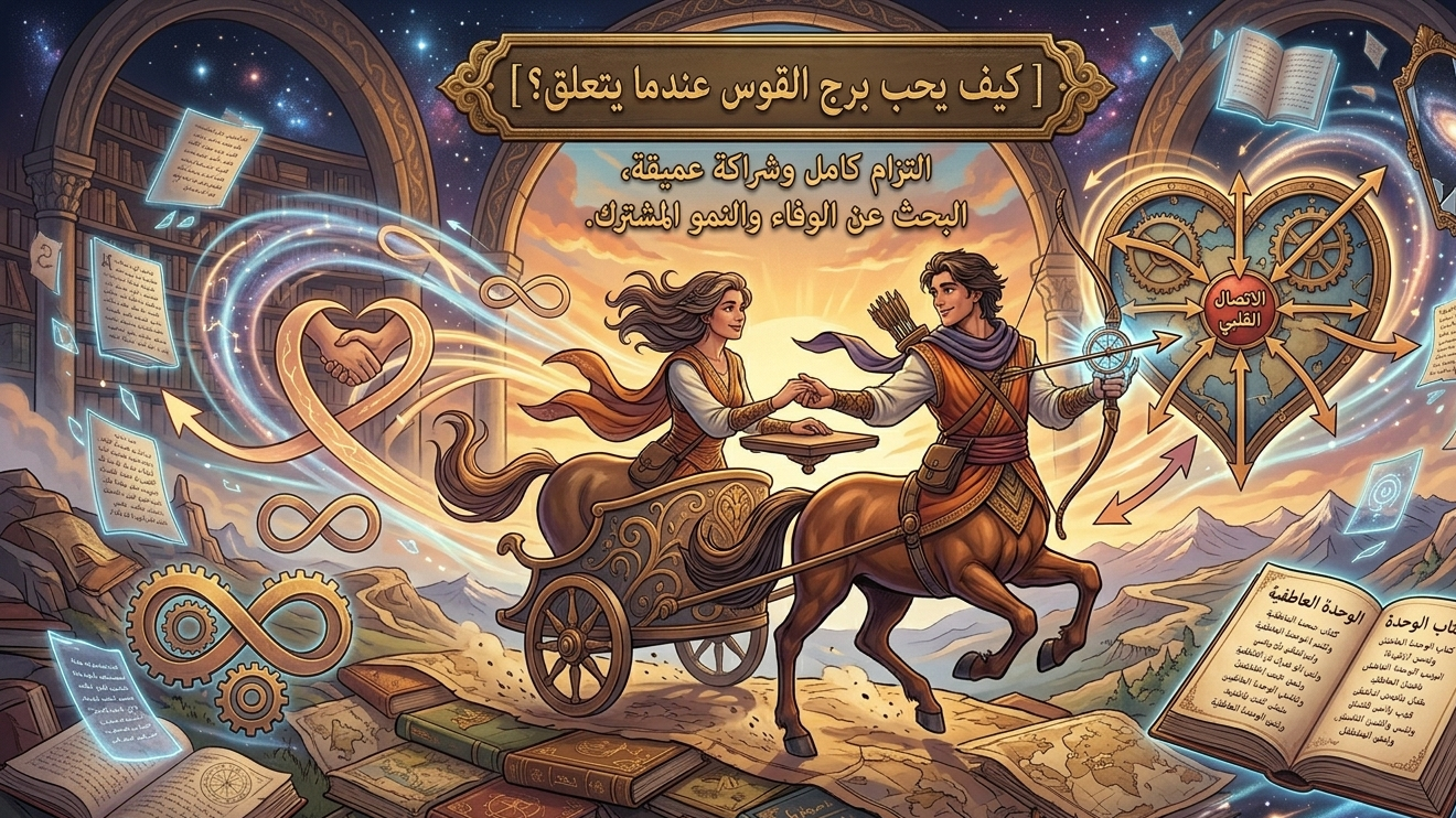 كيف يحب رجل وامرأة برج القوس عندما يتعلقان؟ أسرار العشق في قلب 