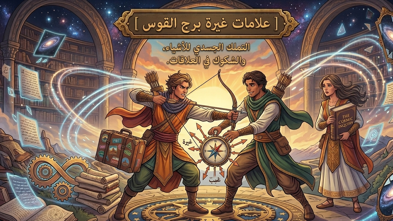 هل يغار برج القوس؟ علامات غيرة القوس الخفية والظاهرة وكيف تتعامل معها دون أن تخسر حريته!