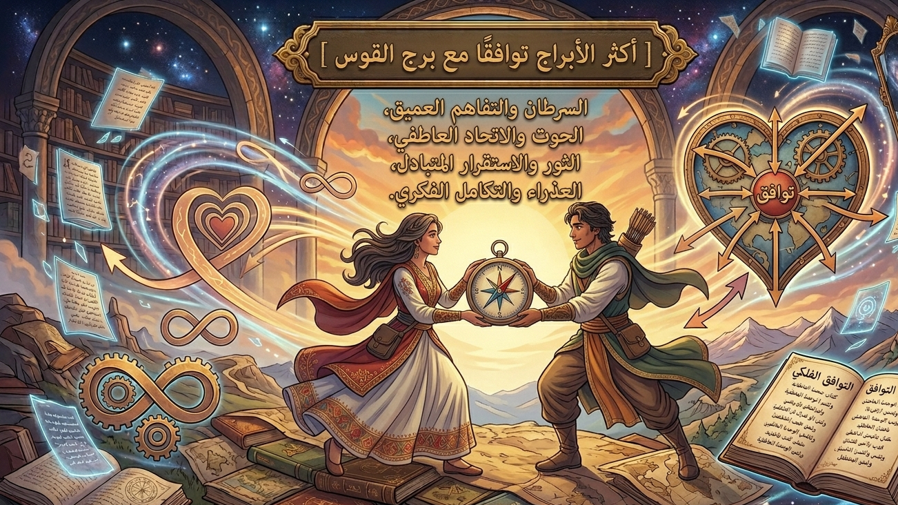 من هو توأم روح برج القوس؟ اكتشف أكثر الأبراج توافقاً مع القوس في الحب والصداقة!