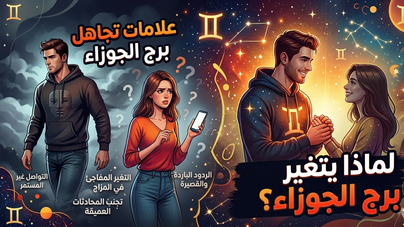 علامات تجاهل برج الجوزاء لك: كيف تفك شفرة الانسحاب الصامت للتوأم الهوائي قبل فوات الأوان؟