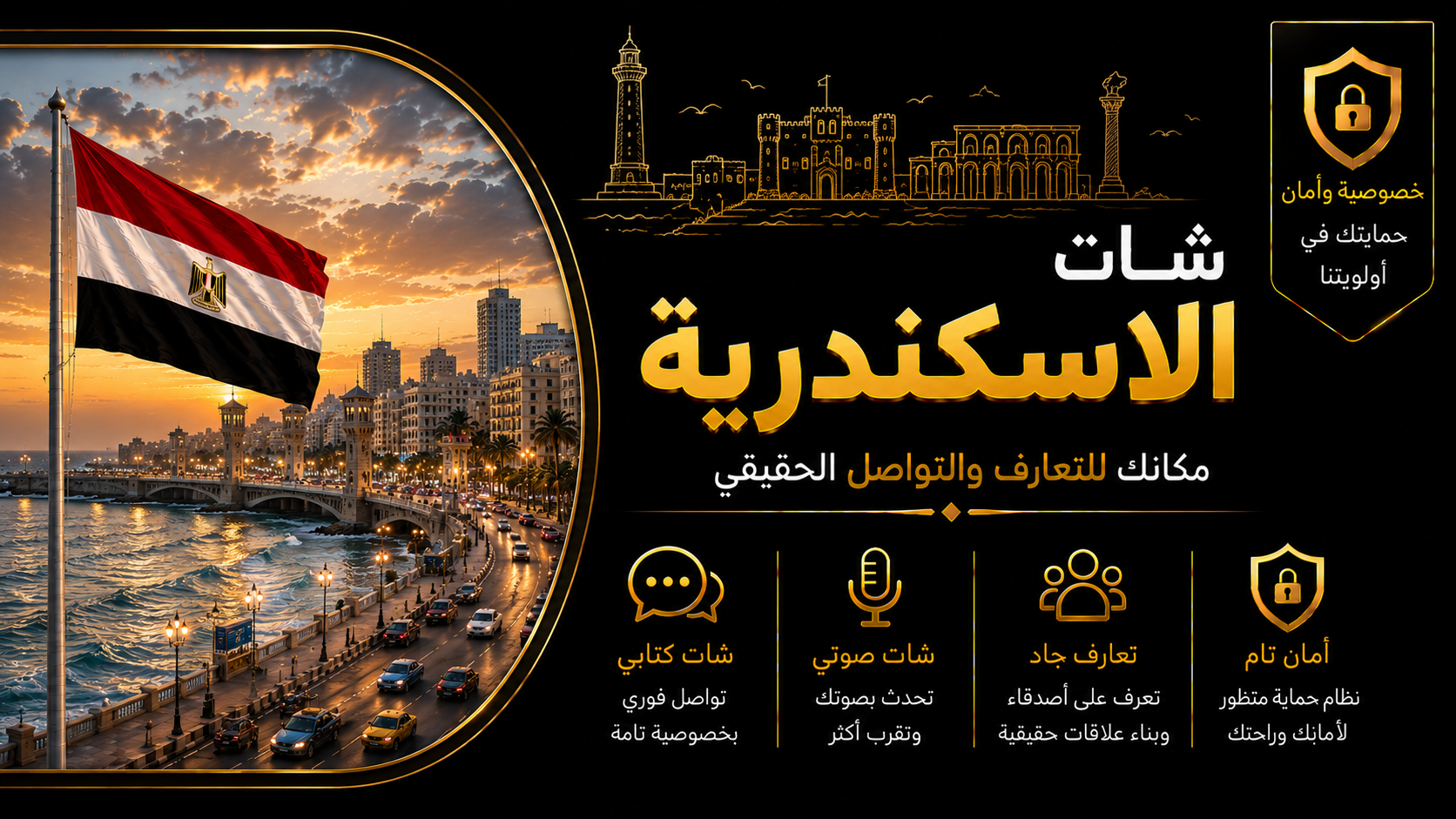 شات الاسكندرية | دردشة الاسكندرية الصوتية والكتابية بدون تسجيل