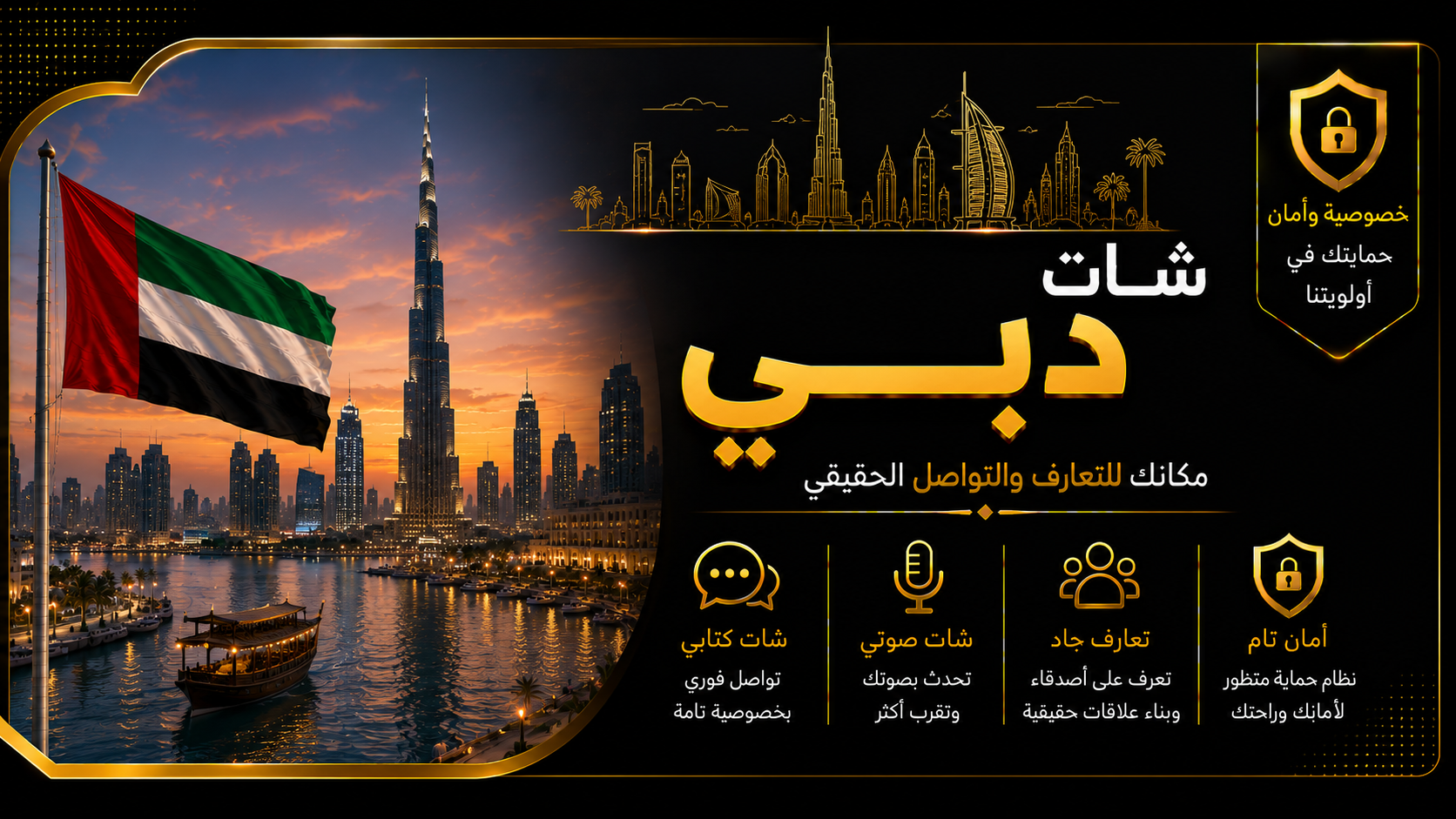 شات دبي | دردشة دبي الصوتية والكتابية بدون تسجيل