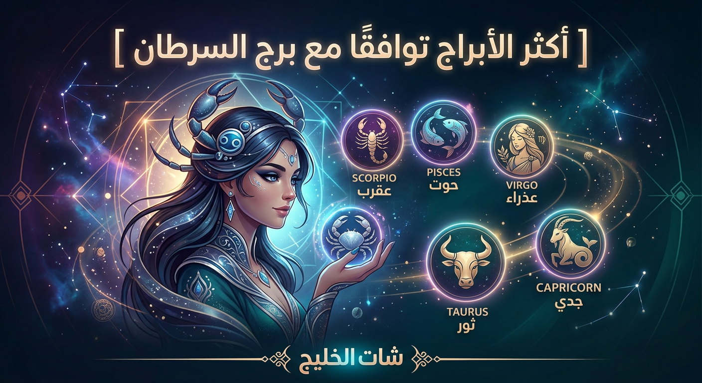 أكثر الأبراج توافقًا مع برج السرطان: من هو الشريك المثالي الذي سيحتضن قلبك الوفي؟